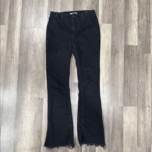 WE THE FREE High Waisted Black Flare Jeans (28)